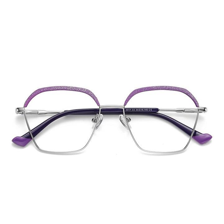 Gmei Women's Full Rim Alloy Square Frame Eyeglasses 3017 Full Rim Gmei Optical C5