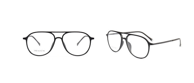 Reven Jate Unisex Full Rim Oval Acetate Eyeglasses 1116 Full Rim Reven Jate