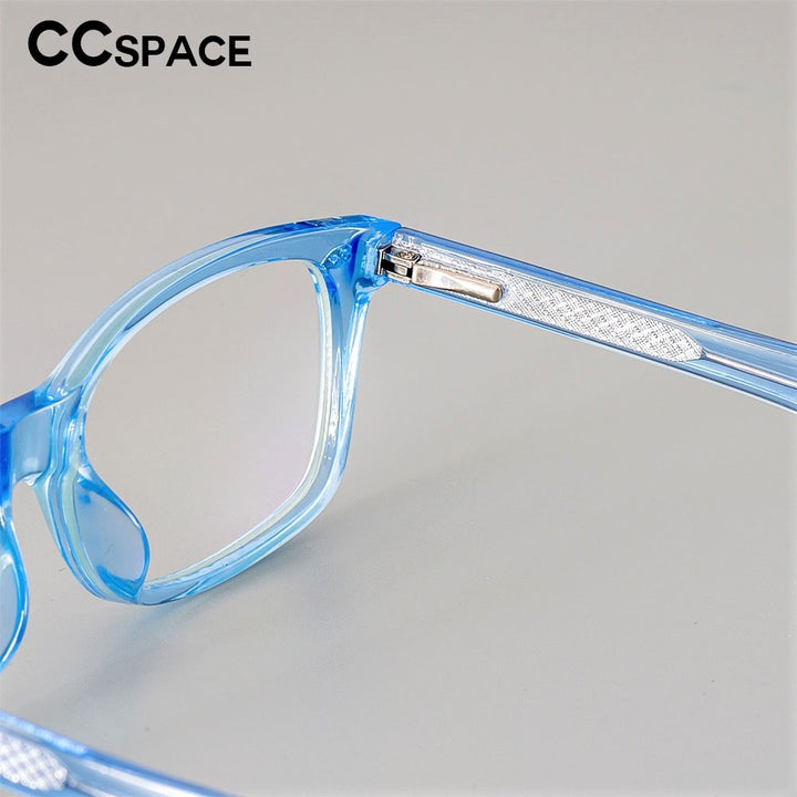 CCspace Unisex Full Rim Square Tr 90 Titanium Frame Eyeglasses 51018 Full Rim CCspace