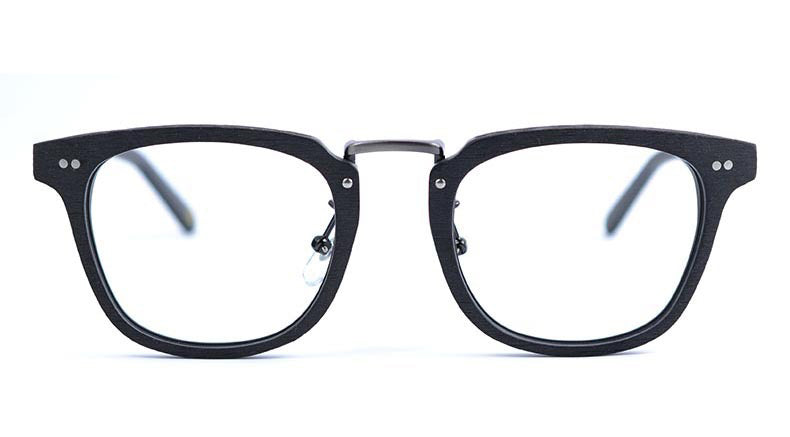 Hdcrafter Men's Full Rim Square Round Wood Alloy Acetate Frame Eyeglasses Ps7009 Full Rim Hdcrafter Eyeglasses