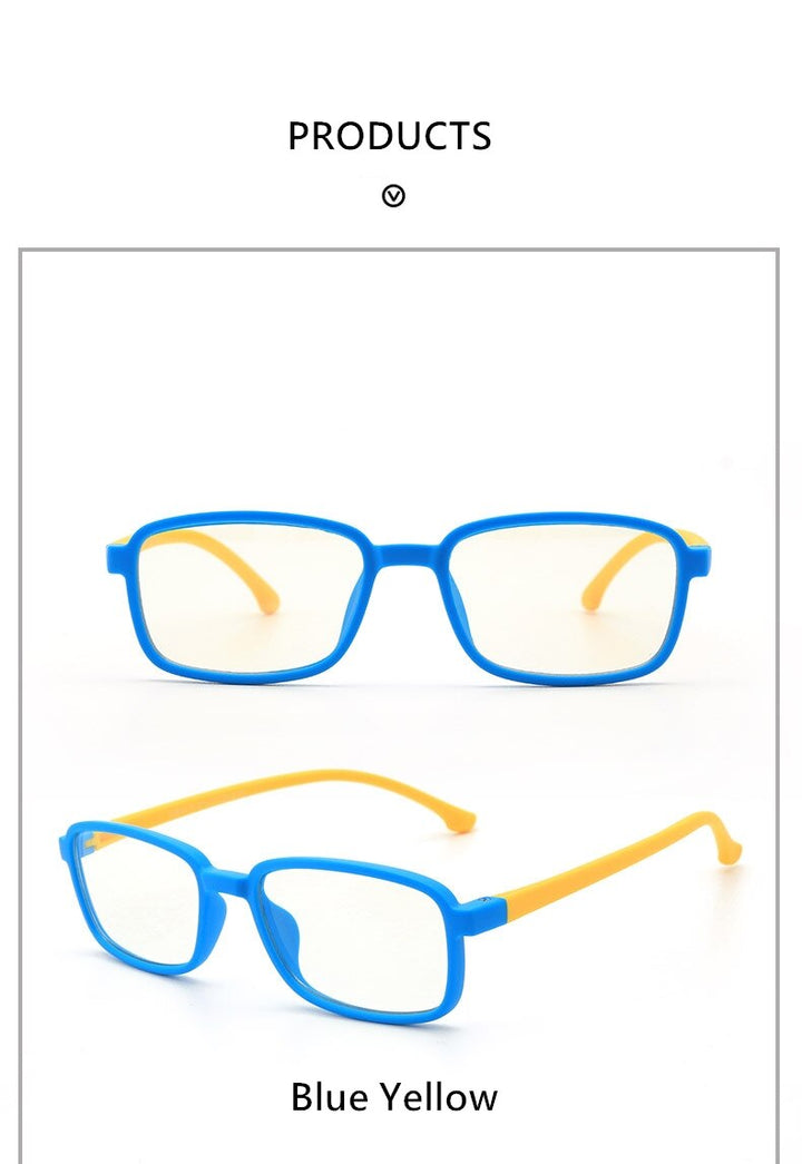 Yimaruili Unisex Children's Full Rim Silicone Frame Eyeglasses F8244 Full Rim Yimaruili Eyeglasses
