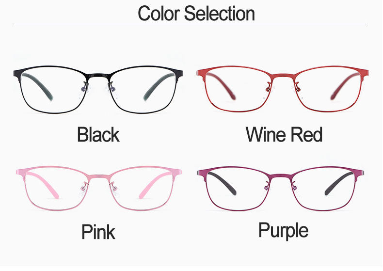 Hotony Women's Full Rim TR 90 Resin Alloy Square Frame Eyeglasses 3569 Full Rim Hotony