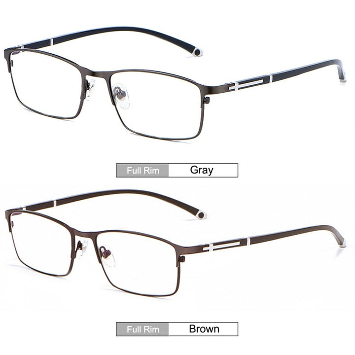 Hotochki Unisex Full/Semi Rim Alloy Frame Eyeglasses P9211 Semi Rim Hotochki