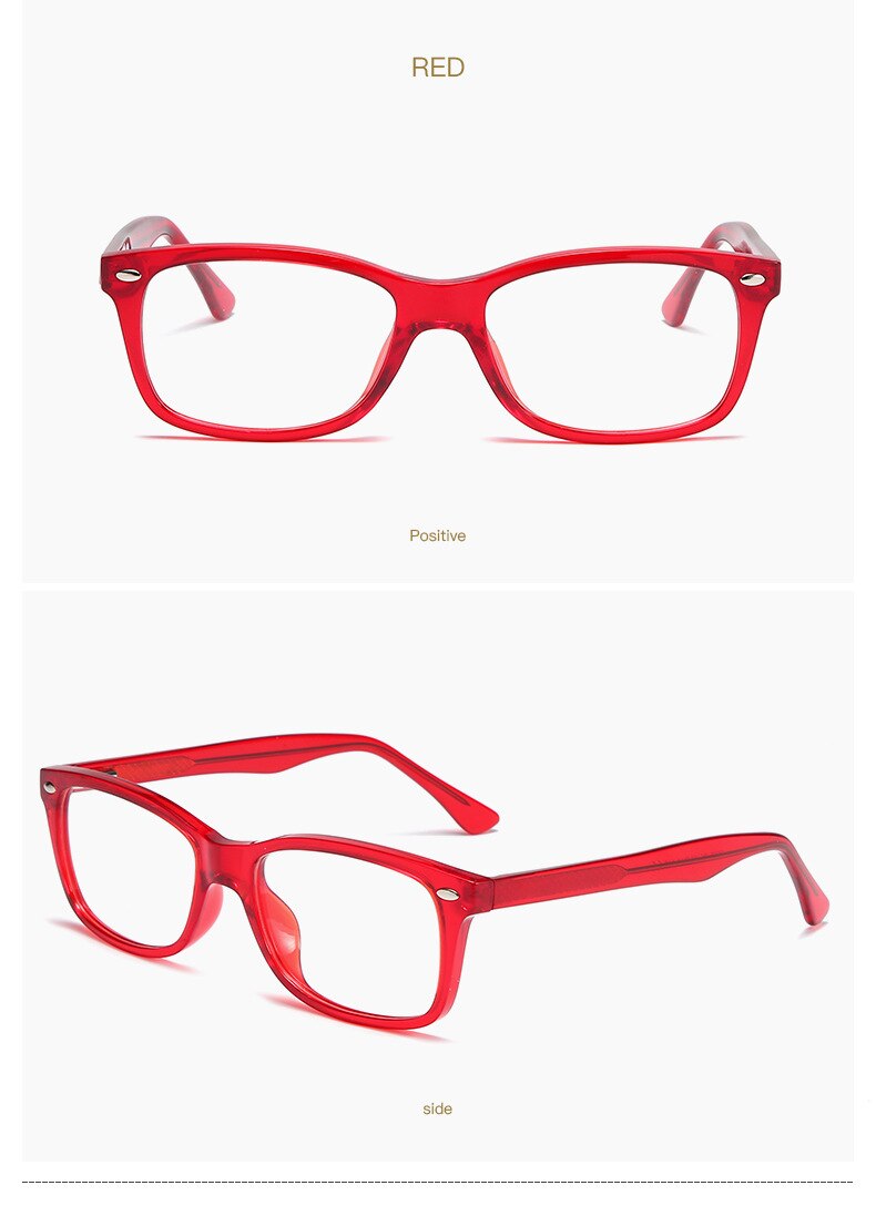 Hotony Women's Full Rim Square Acetate Frame Eyeglasses 2008 Full Rim Hotony