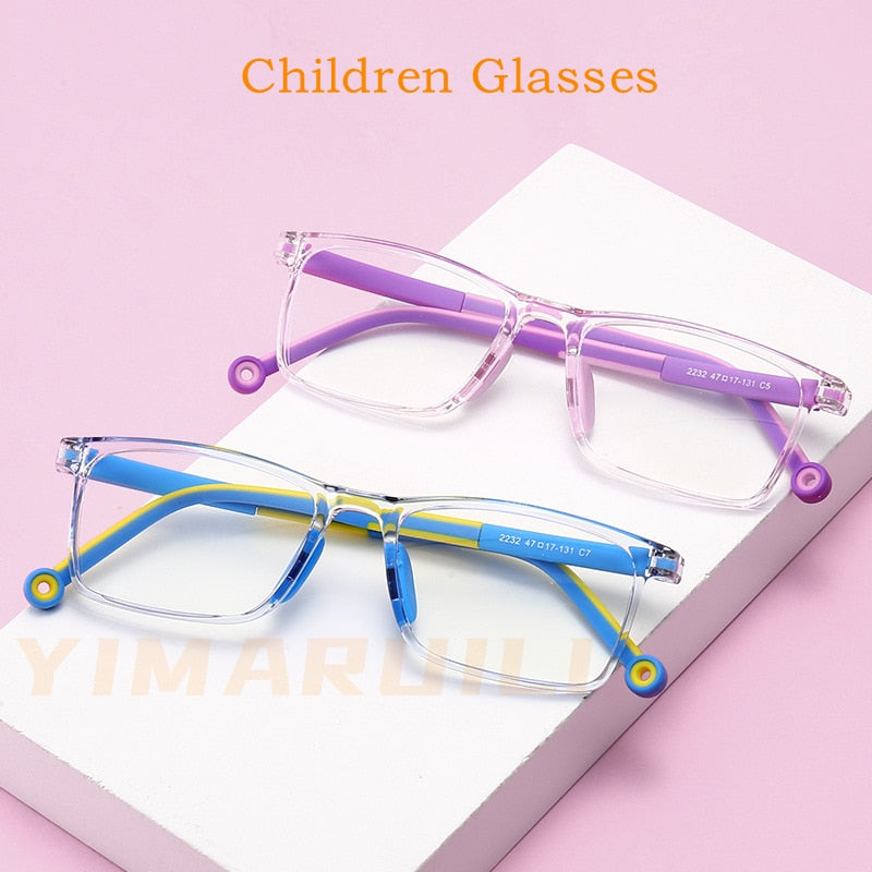 Yimaruili Unisex Children's Full Rim TR 90 Resin Frame Eyeglasses 2232 Full Rim Yimaruili Eyeglasses