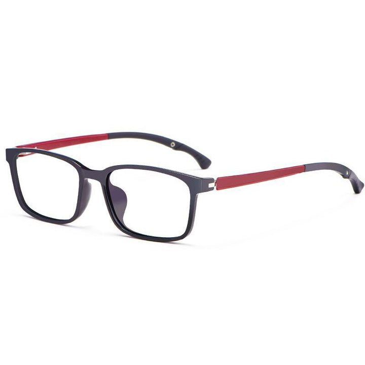 Handoer Men's Full Rim Square Acetate Eyeglasses 5106 Full Rim Handoer Red