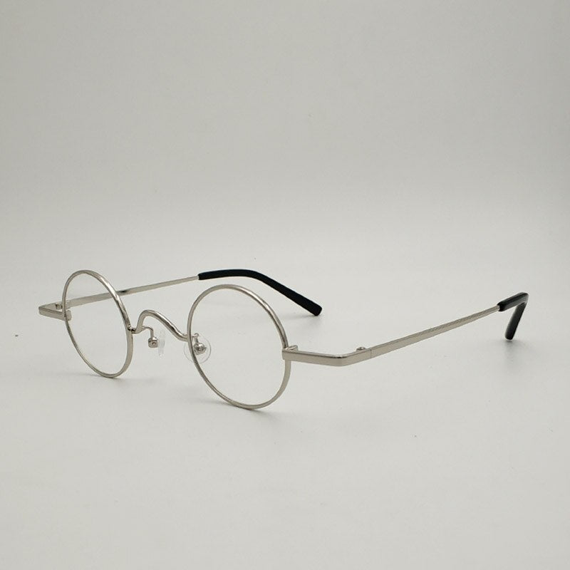 Yujo Unisex Full Rim Round Alloy Eyeglasses 811001 Full Rim Yujo