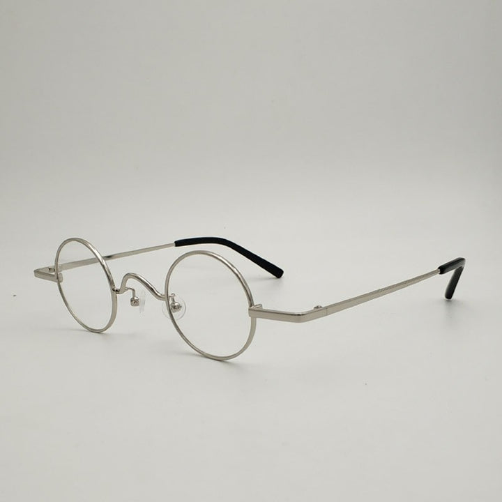 Yujo Unisex Full Rim Round Alloy Eyeglasses 811001 Full Rim Yujo