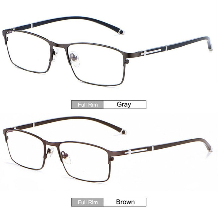 Gmei Unisex Eyeglasses Alloy Full Rim Styles And Half Rim Frame P9211 Semi Rim Gmei Optical