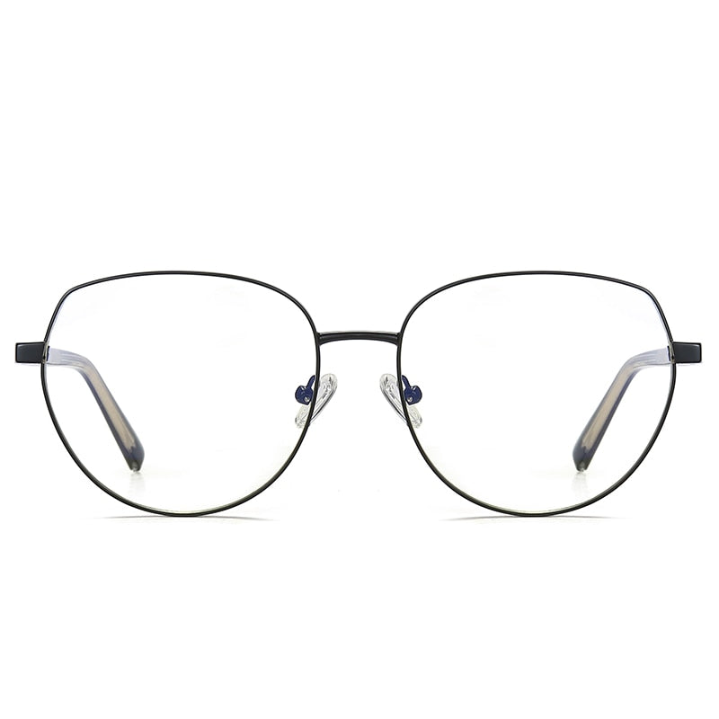 Hotochki Women's Full Rim Oval TR-90 Resin Alloy Frame Eyeglasses 3005 Full Rim Hotochki
