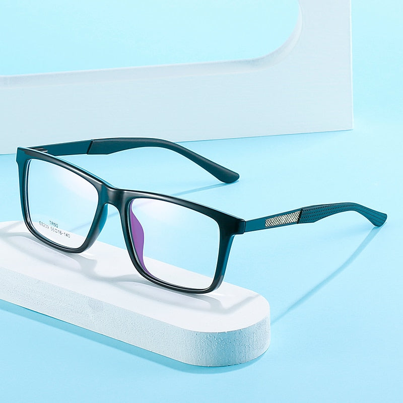 Handoer Unisex Full Rim Square Tr 90 Eyeglasses 8239 Full Rim Handoer