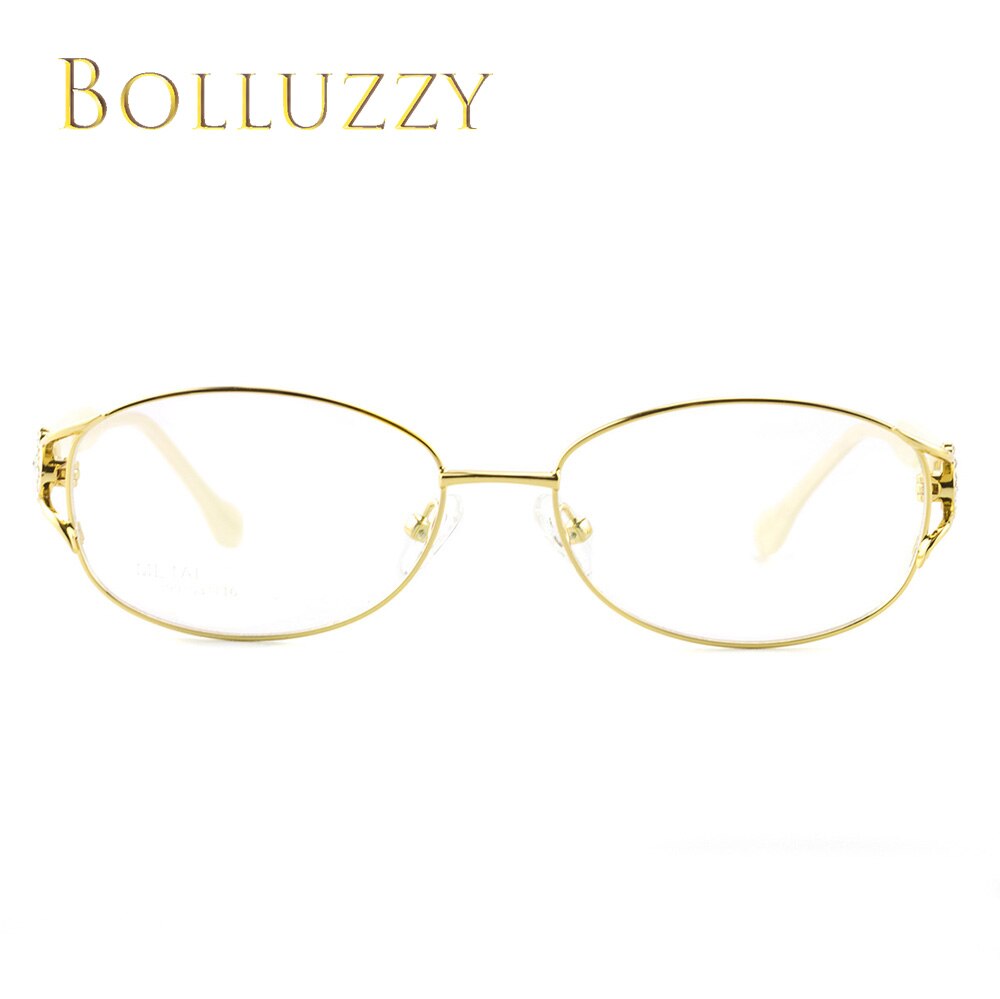 Women's Hollow Out Eyeglasses Rhinestones Full Frame Bo2399 Frame Bolluzzy   