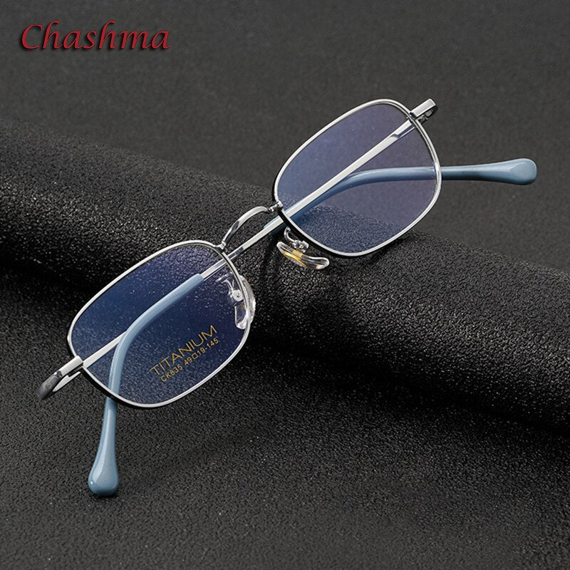 Chashma Ottica Unisex Full Rim Square Titanium Eyeglasses 835 Full Rim Chashma Ottica