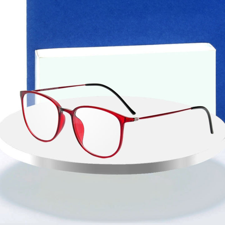 Hotochki Women's Slim Full Rim Plastic Metal Frame Eyeglasses 2212 Full Rim Hotochki