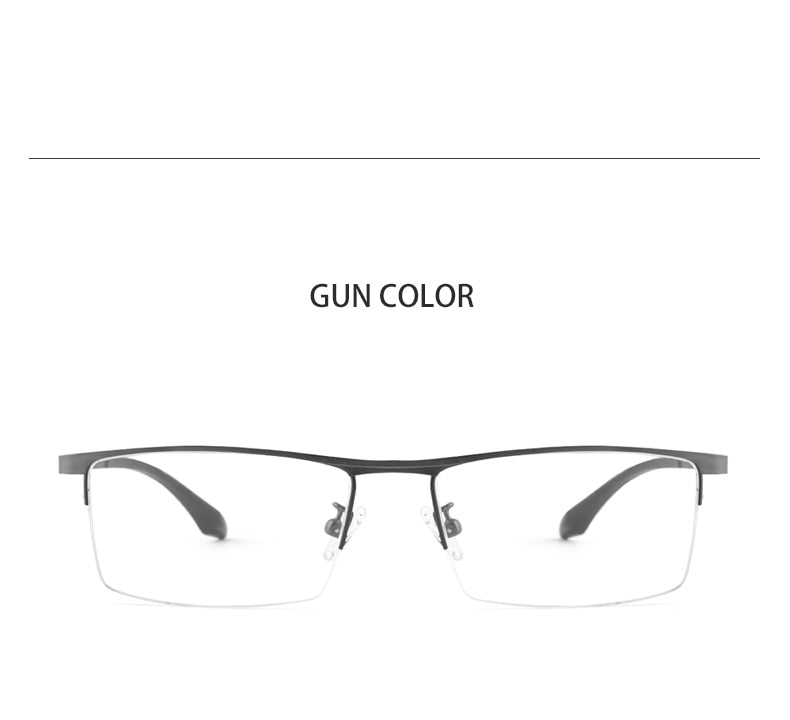 Hotochki Unisex Semi Rim Alloy Frame Eyeglasses P9001 Semi Rim Hotochki