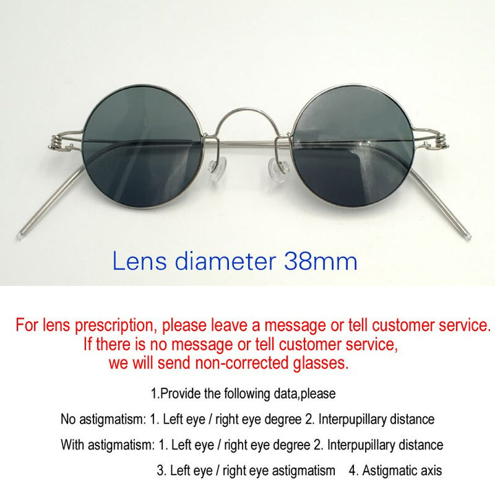 Yujo Handcrafted Screwless Round Stainless Steel Eyeglasses Y001 Full Rim Yujo C11 China
