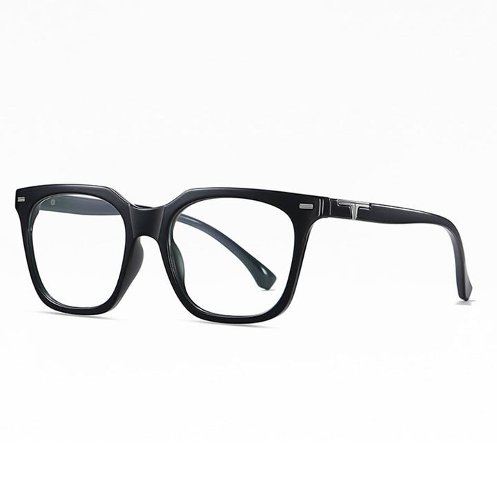 Hotochki Unisex Full Rim Big Square Tr 90 Eyeglasses St6915 Full Rim Hotochki