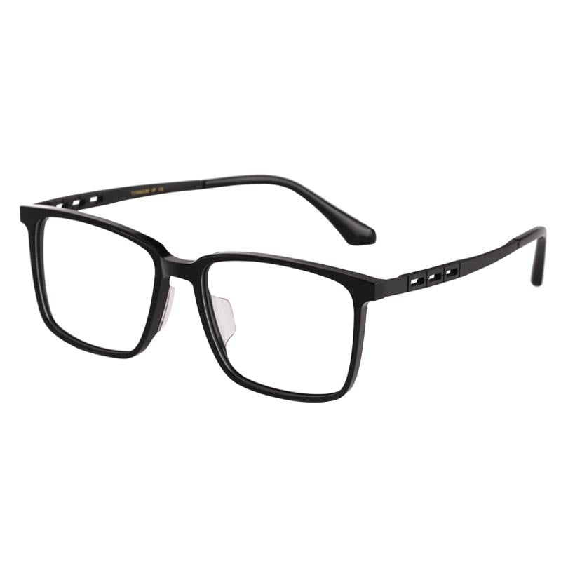Yimaruili Men's Full Rim Titanium Frame Eyeglasses HT5022B Full Rim Yimaruili Eyeglasses