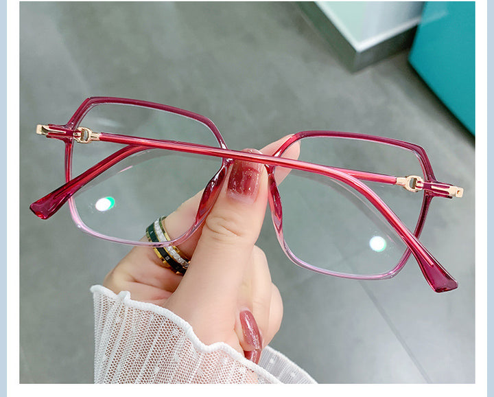 Hotony Women's Full Rim TR 90 Resin Square Frame Eyeglasses Lk303 Full Rim Hotony