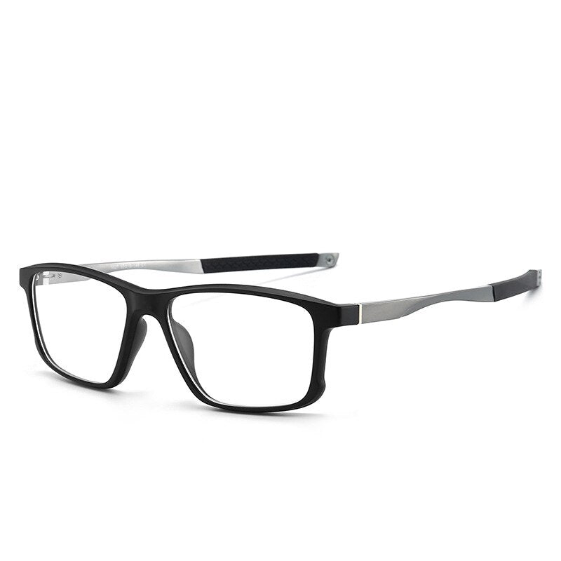 CCspace Unisex Full Rim Square Tr 90 Titanium Sport Eyeglasses 47547 Full Rim CCspace 04