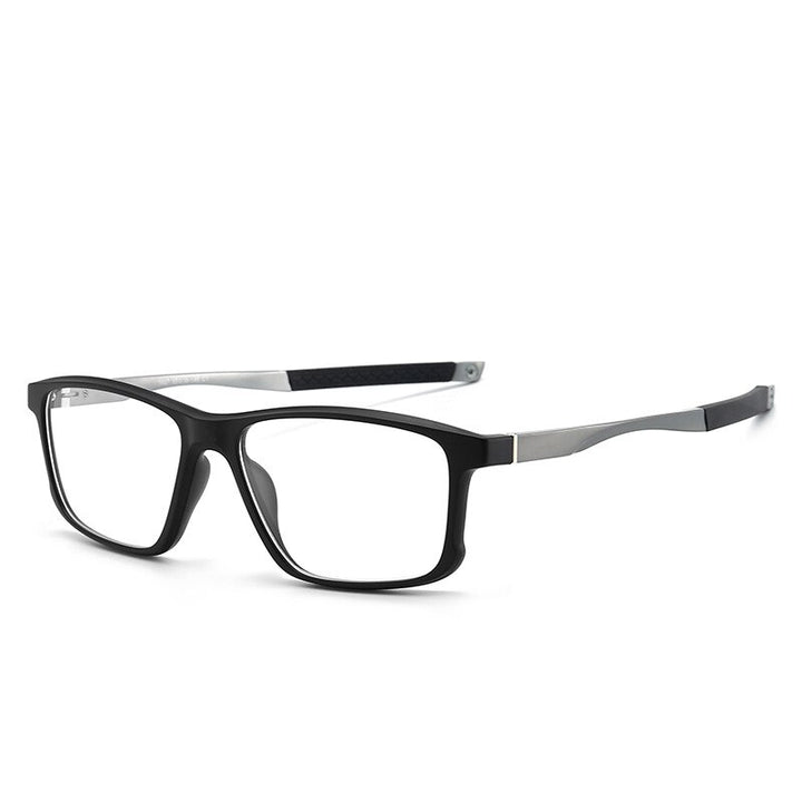 CCspace Unisex Full Rim Square Tr 90 Titanium Sport Eyeglasses 47547 Full Rim CCspace 04