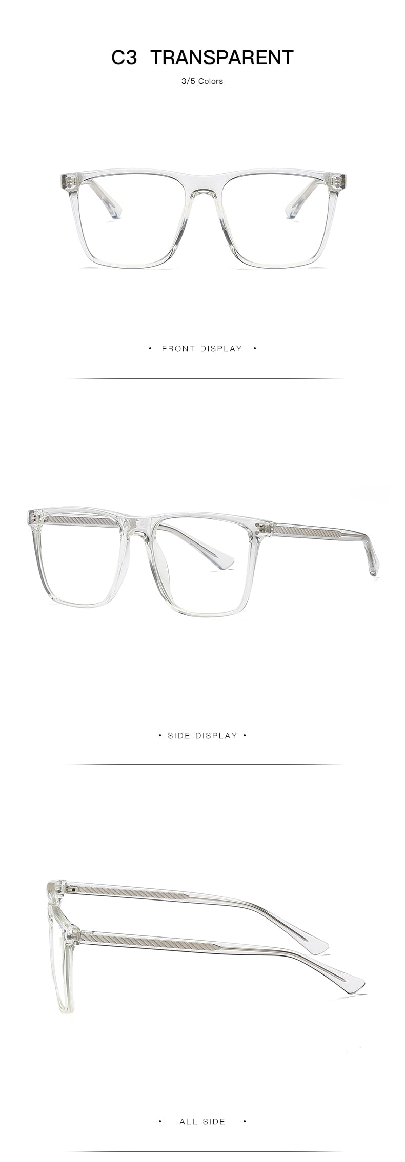 Hotochki Women's Full Rim Square TR-90 Resin Frame Eyeglasses 2023 Full Rim Hotochki