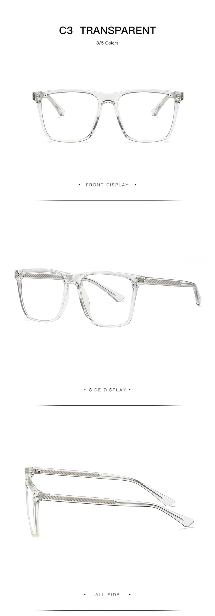 Hotochki Women's Full Rim Square TR-90 Resin Frame Eyeglasses 2023 Full Rim Hotochki
