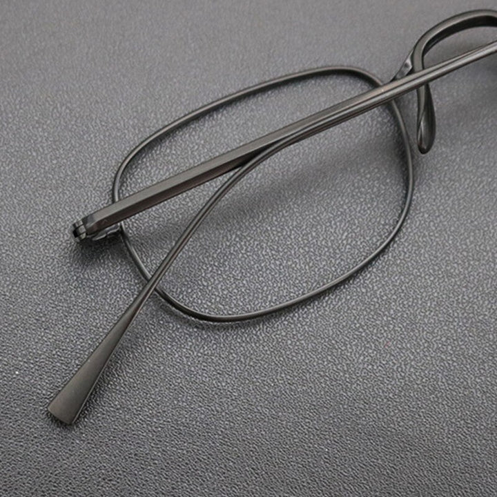 Gatenac Unisex Full Rim Square Titanium Frame Eyeglasses Gxyj708 Full Rim Gatenac