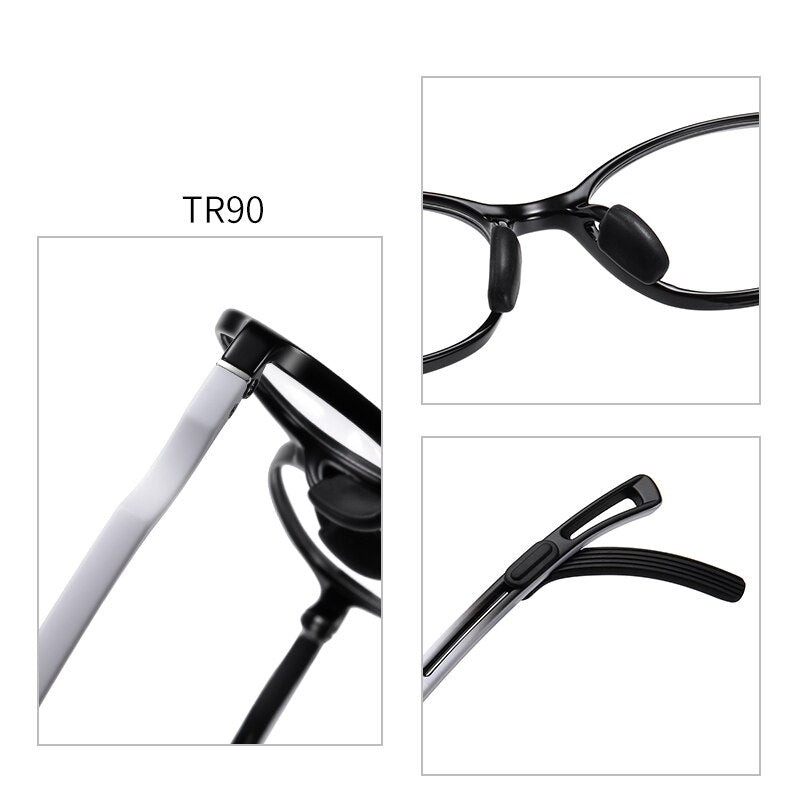 Reven Jate Unisex Children's Full Rim Oval Tr 90 Silicone Eyeglasses 5110 Full Rim Reven Jate