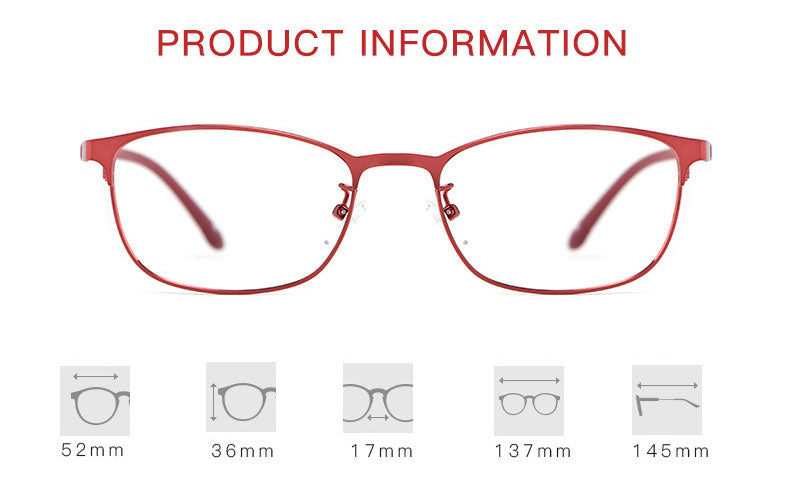 Hotony Women's Full Rim TR 90 Resin Alloy Square Frame Eyeglasses 3569 Full Rim Hotony