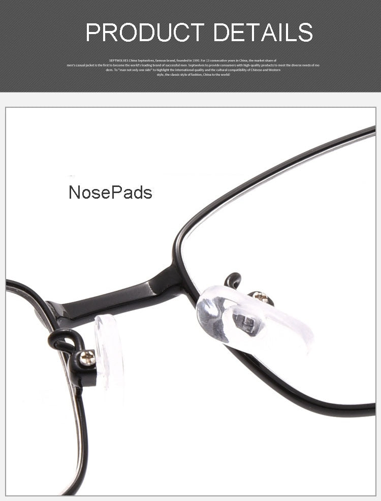 Hotochki Men's Full Rim Titanium Alloy Frame Eyeglasses 8201 Full Rim Hotochki