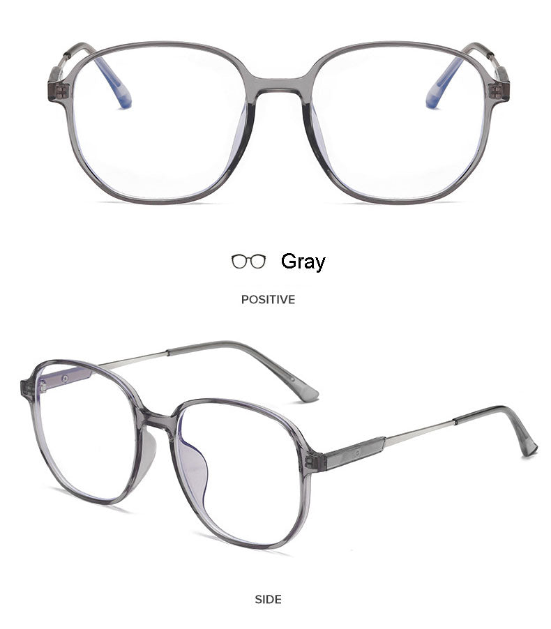 Hotony Unisex Full Rim Polygonal Square TR 90 Resin Frame Eyeglasses 60153 Full Rim Hotony