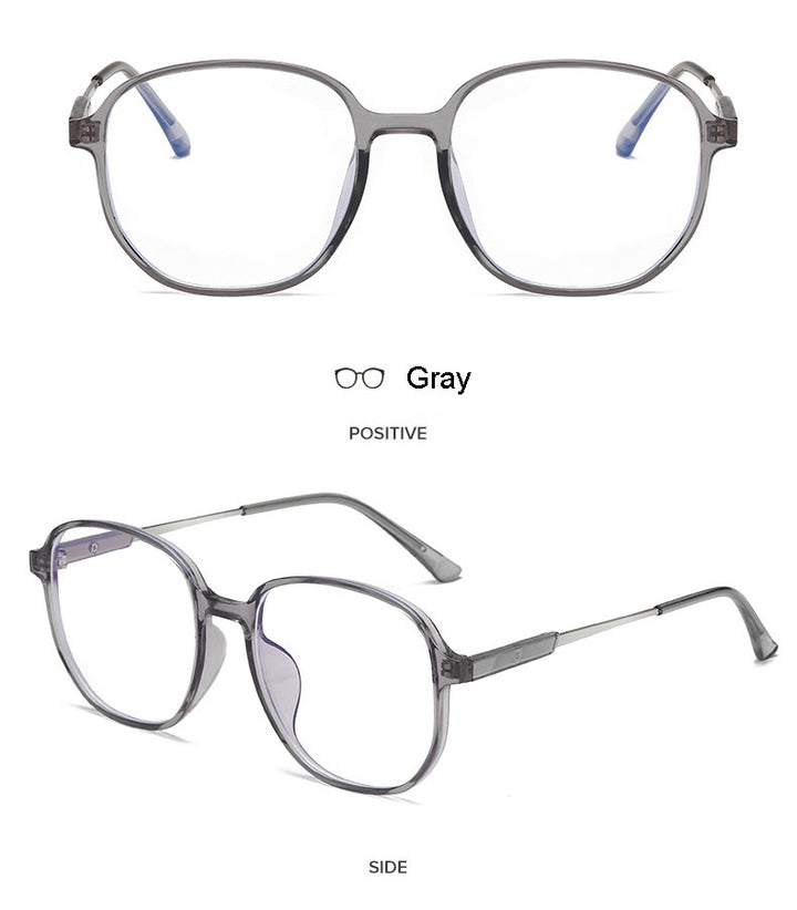Hotony Unisex Full Rim Polygonal Square TR 90 Resin Frame Eyeglasses 60153 Full Rim Hotony