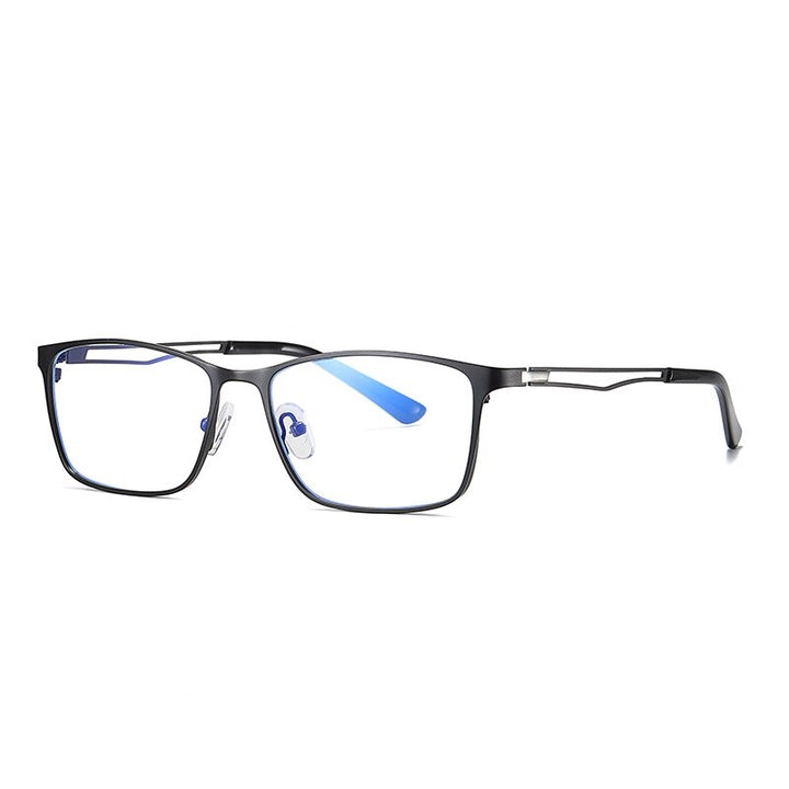 Yimaruili Men's Full Rim Alloy Frame Eyeglasses 5927 Full Rim Yimaruili Eyeglasses Black
