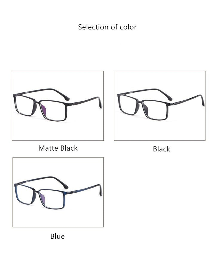 Yimaruili Men's Full Rim Steel Frame Eyeglasses 9810 Full Rim Yimaruili Eyeglasses