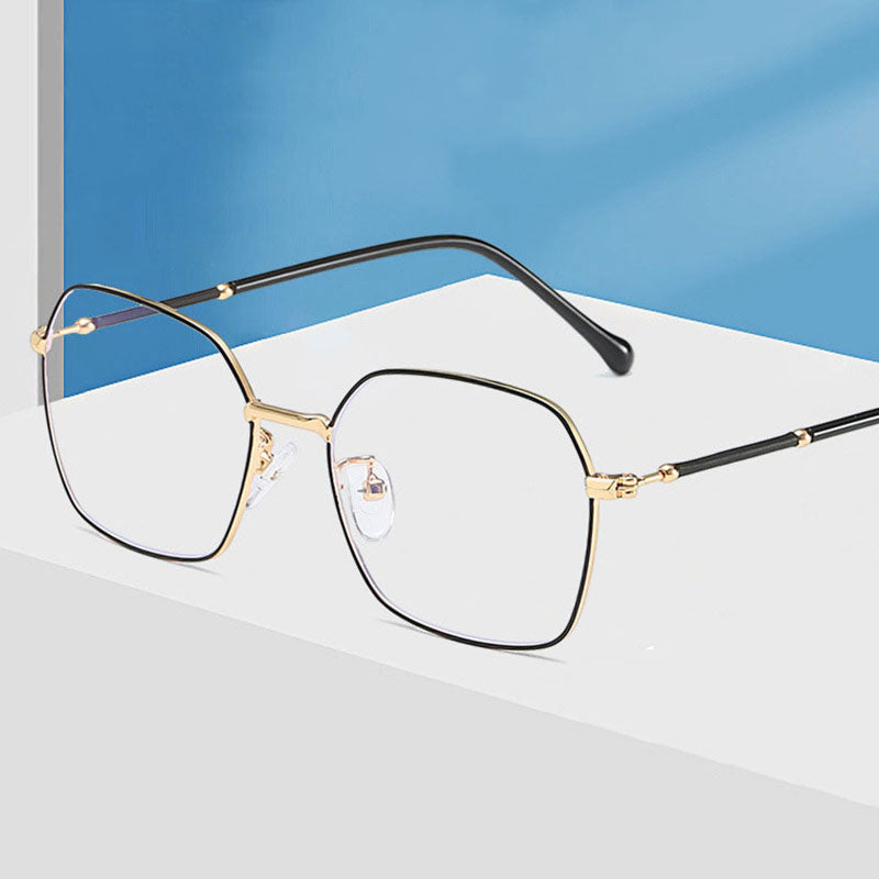 Hotony Unisex Full Rim Square Alloy Eyeglasses  Zy1917 Full Rim Hotony