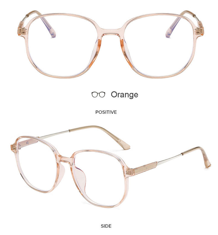 Hotony Unisex Full Rim Polygonal Square TR 90 Resin Frame Eyeglasses 60153 Full Rim Hotony