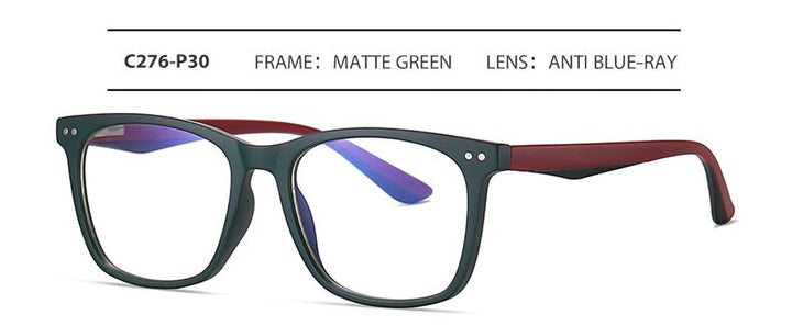 Hotochki Men's Full Rim Acetate Frame Anti Blue Light Lens Eyeglasses 2322 Full Rim Hotochki