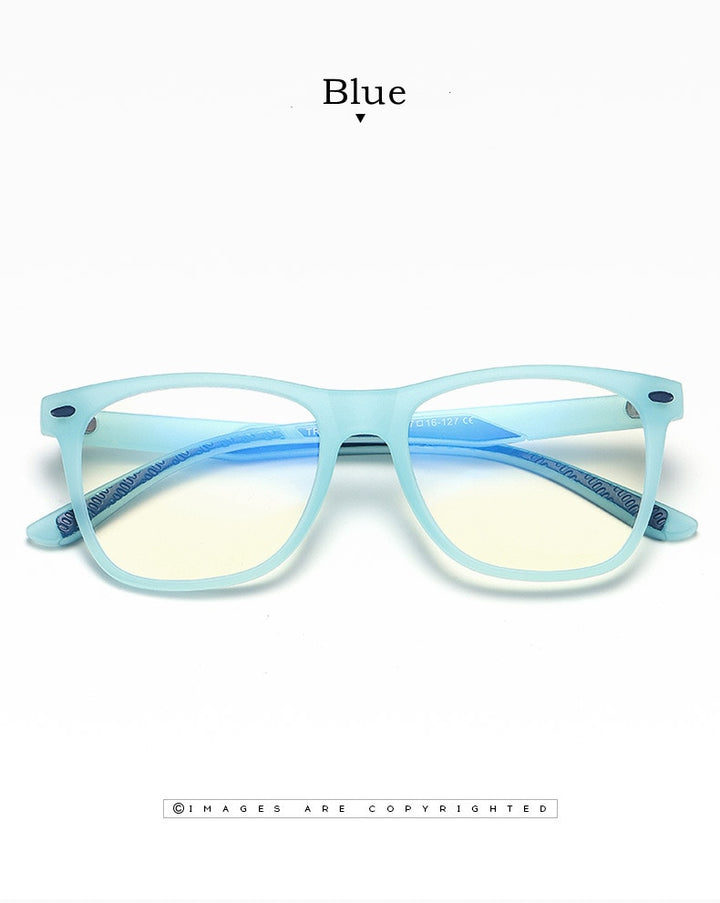 Yimaruili Unisex Youth Full Rim TR 90 Resin Acetate Frame Anti Blue Light Computer Eyeglasses 5102 Full Rim Yimaruili Eyeglasses