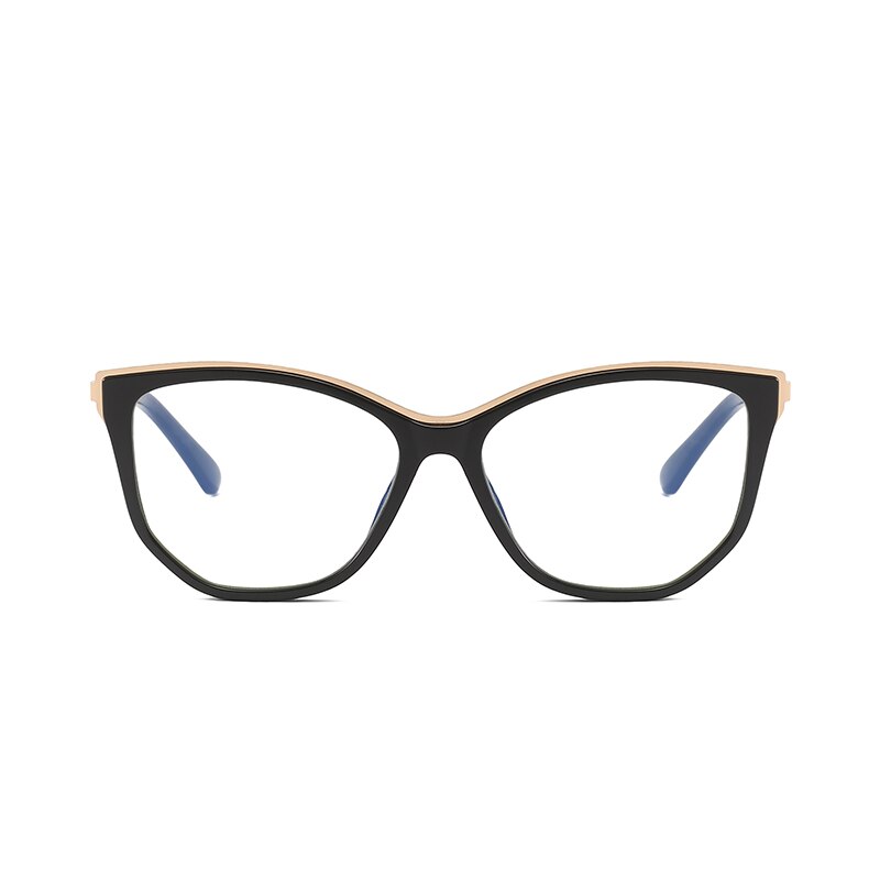 Hotochki Women's Full Rim Cat Eye Alloy Acetate Frame Eyeglasses 2048 Full Rim Hotochki