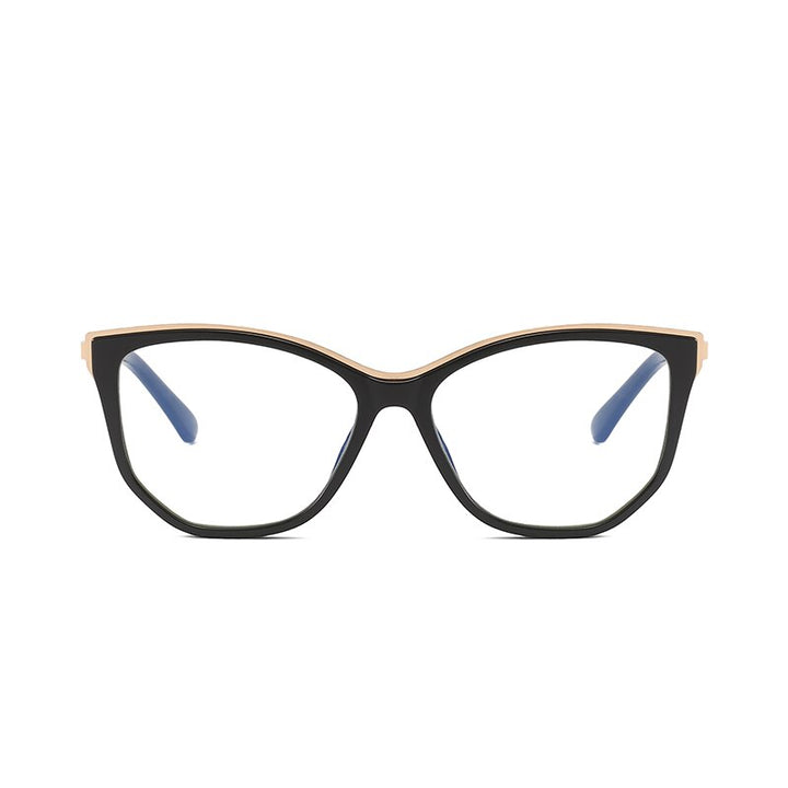 Hotochki Women's Full Rim Cat Eye Alloy Acetate Frame Eyeglasses 2048 Full Rim Hotochki