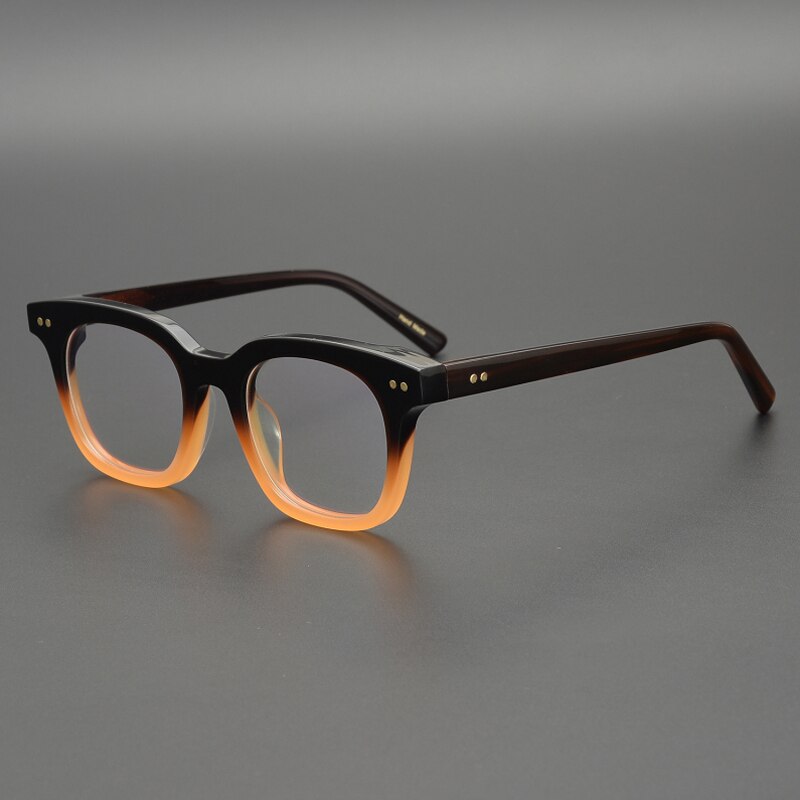 Gatenac Unisex Full Rim Square Acetate Frame Eyeglasses  Gxyj163 Full Rim Gatenac 1