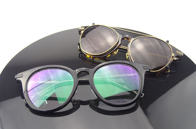 Reven Jate 4919 Men Eyeglasses Frame Ultra Light-Weighted Flexible Ip Electronic Plating Metal Material Rim Glasses Frame Reven Jate   