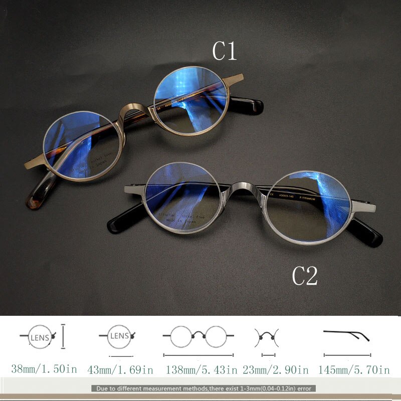 Yujo Unisex Semi Rim Square Titanium Eyeglasses Y024 Semi Rim Yujo