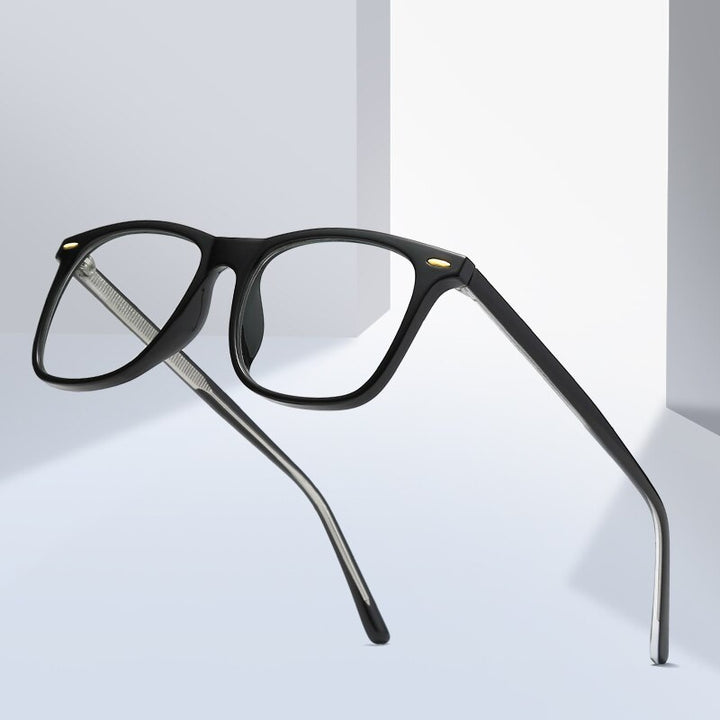 Oveliness Unisex Full Rim Square Tr 90 Titanium Eyeglasses Pf2024 Full Rim Oveliness