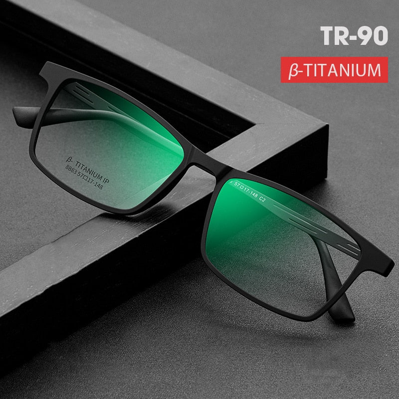 Yimaruili Unisex Full Rim TR 90 Resin β Titanium Frame Eyeglasses Y8883 Full Rim Yimaruili Eyeglasses