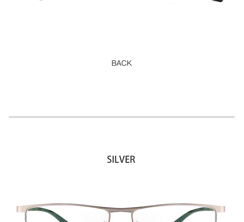 Hotochki Unisex Semi Rim Alloy Frame Eyeglasses P9001 Semi Rim Hotochki