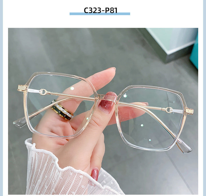 Hotony Women's Full Rim TR 90 Resin Square Frame Eyeglasses Lk303 Full Rim Hotony