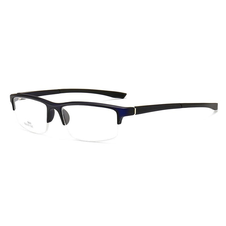 Hotochki Unisex Semi Rim PC Plastic Resin Frame Eyeglasses 5805 Semi Rim Hotochki Blue