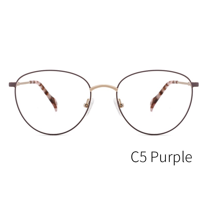 Kansept Women's Full Rim Round Stainless Steel Frame Eyeglasses 2329 Full Rim Kansept ME2329C5